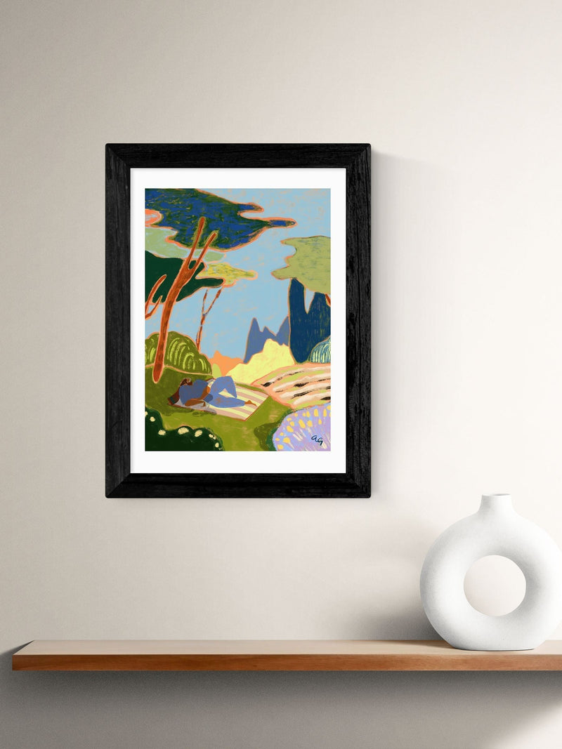 East End Prints Black Forever Holiday framed art print - British product
