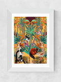 East End Prints White Treetop Tango Sunshine framed art print - British product