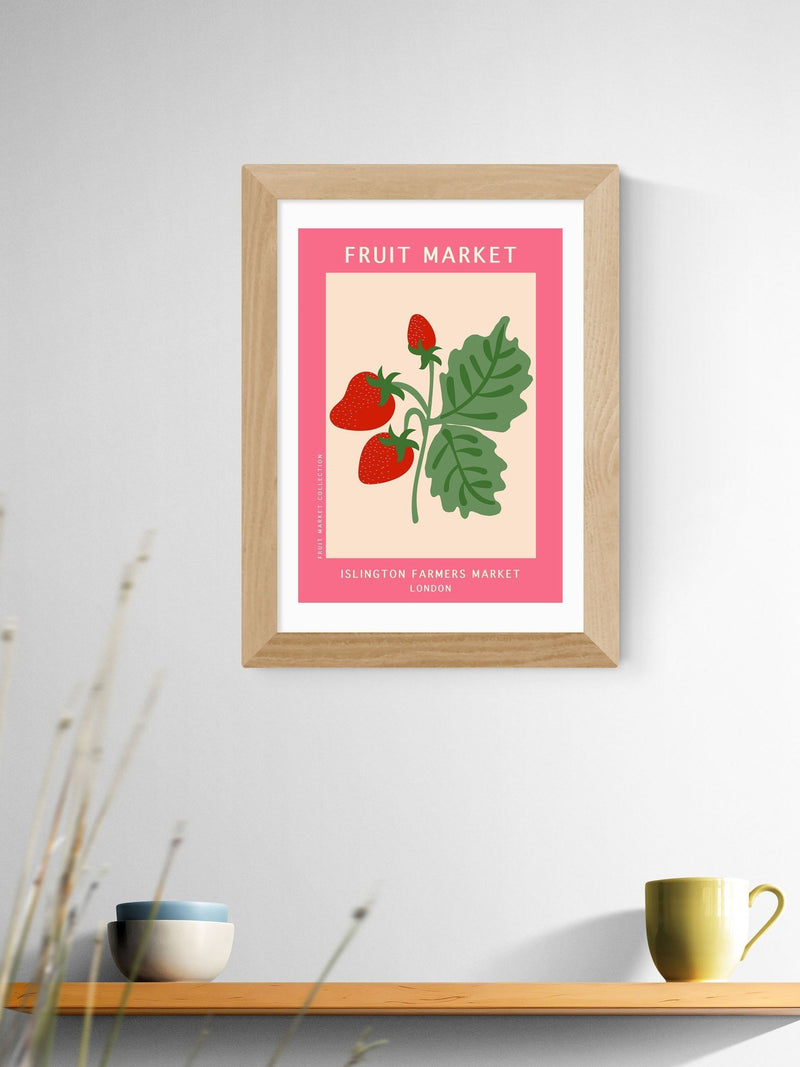 East End Prints Oak Islington Farmers Market framed art print - British product
