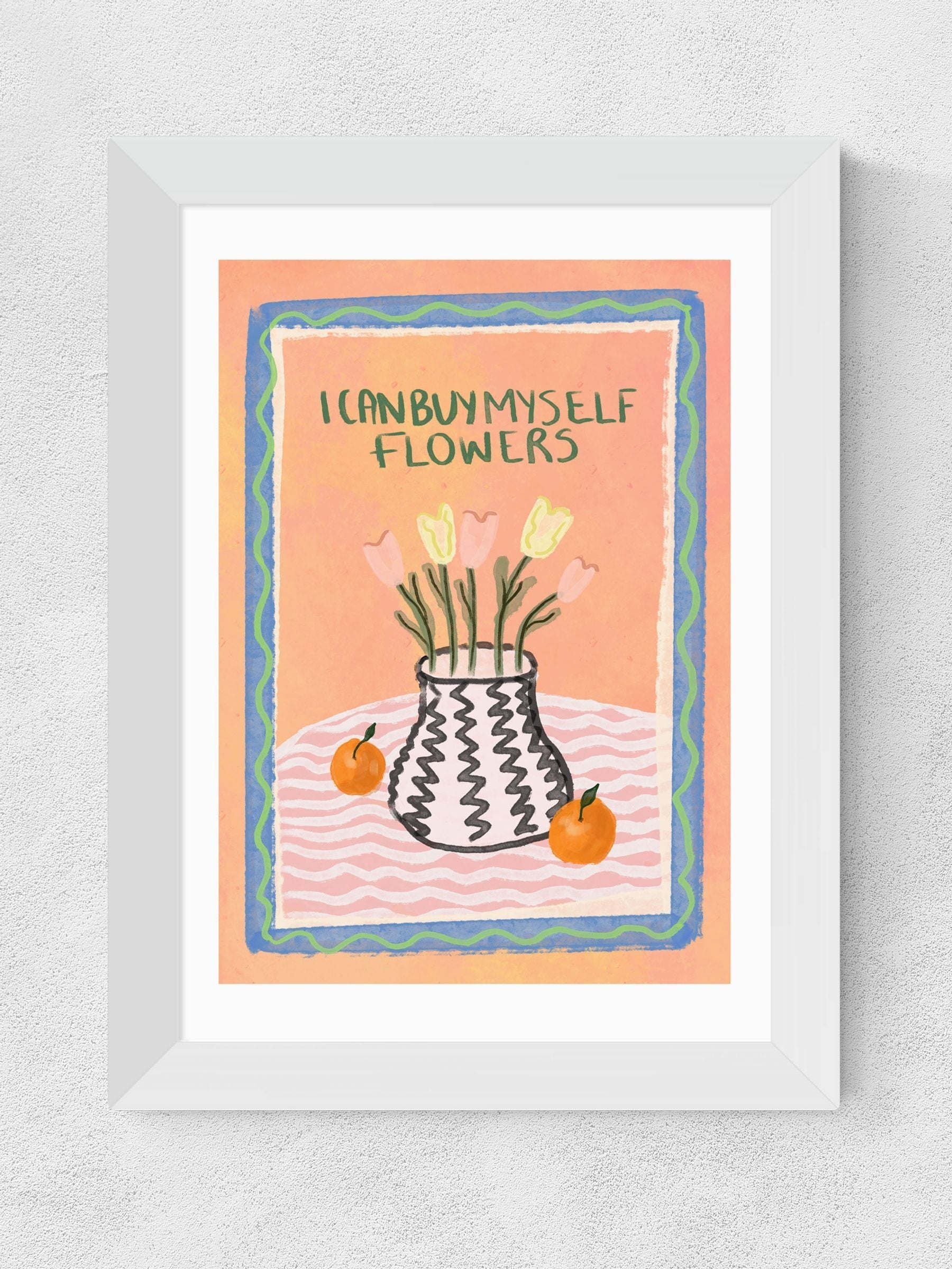 East End Prints flowers framed art print - British product