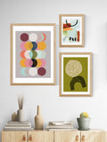 East End Prints Oak Moods and Moons framed art print - British product