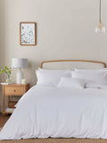 Murmur White Bea duvet cover and pillowcase set, imported from the UK