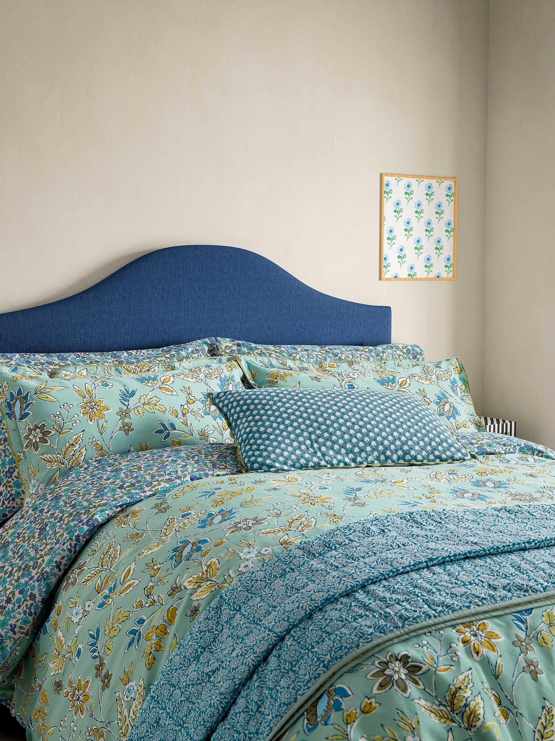 Land & Shore Green Bramble Duvet Cover Set, UK version