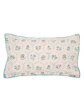 Land & Shore Green Ella's Cross-Stitch duvet cover and pillowcase set, UK version