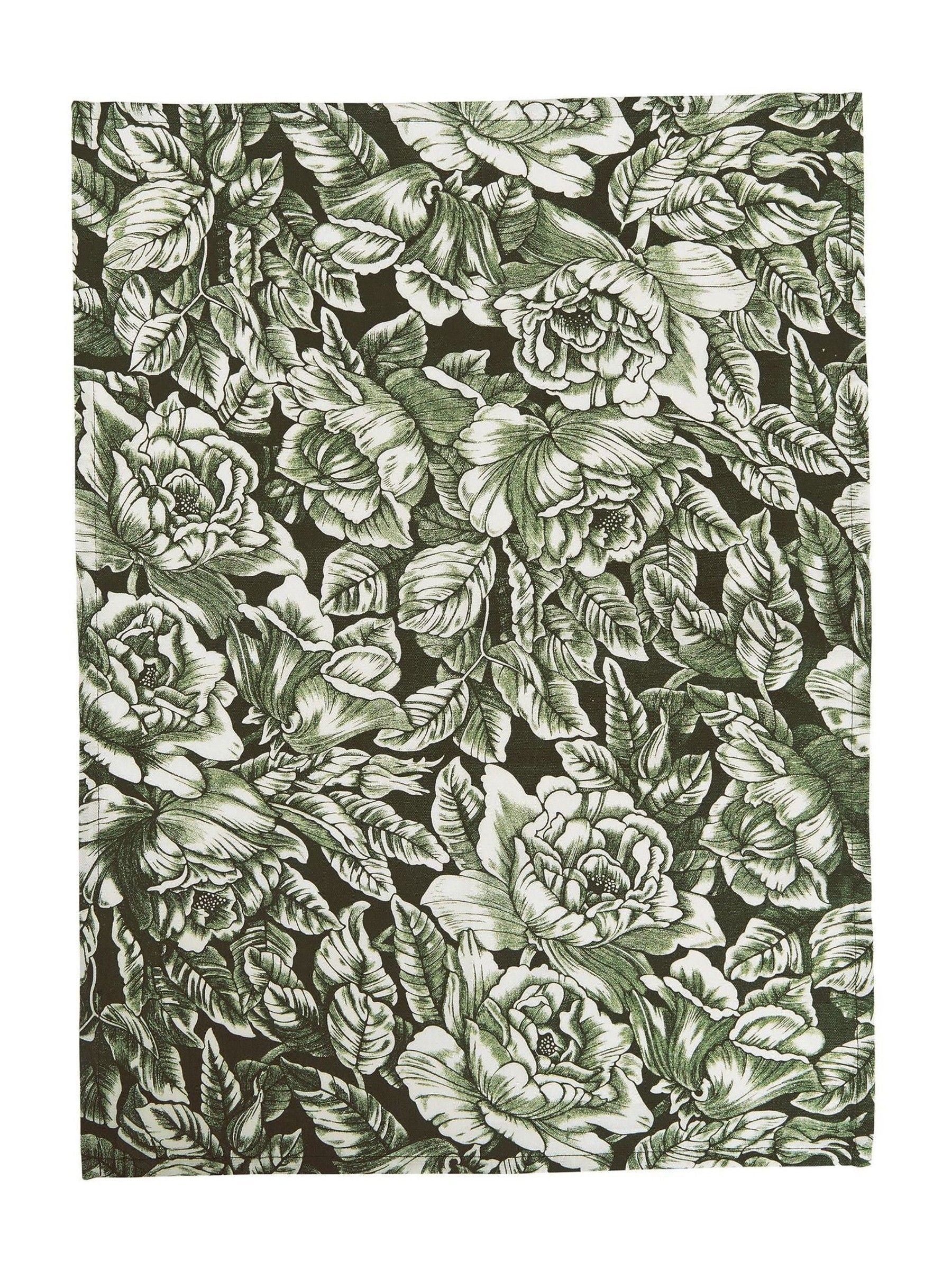 Burleigh X Bedeck Of Belfast green hibiscus tea towels 2 pack - British product