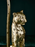 Gold Cheetah Floor Standing Toilet Roll Holder