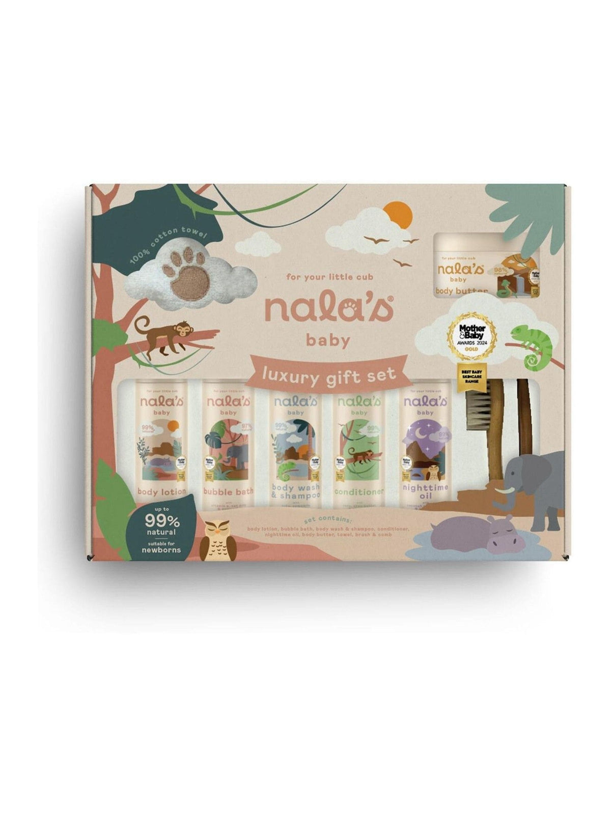 Nala's Baby luxury gift set, imported from the UK