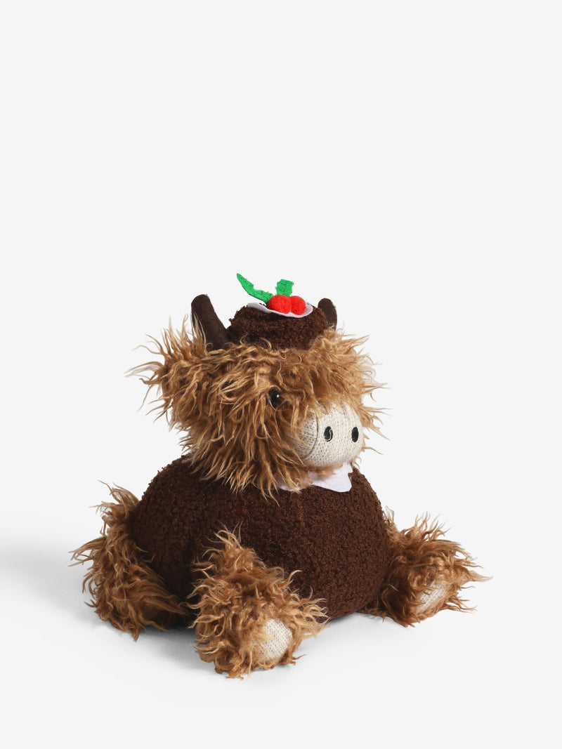 Brown Christmas Pudding Hamish The Highland Cow Doorstop