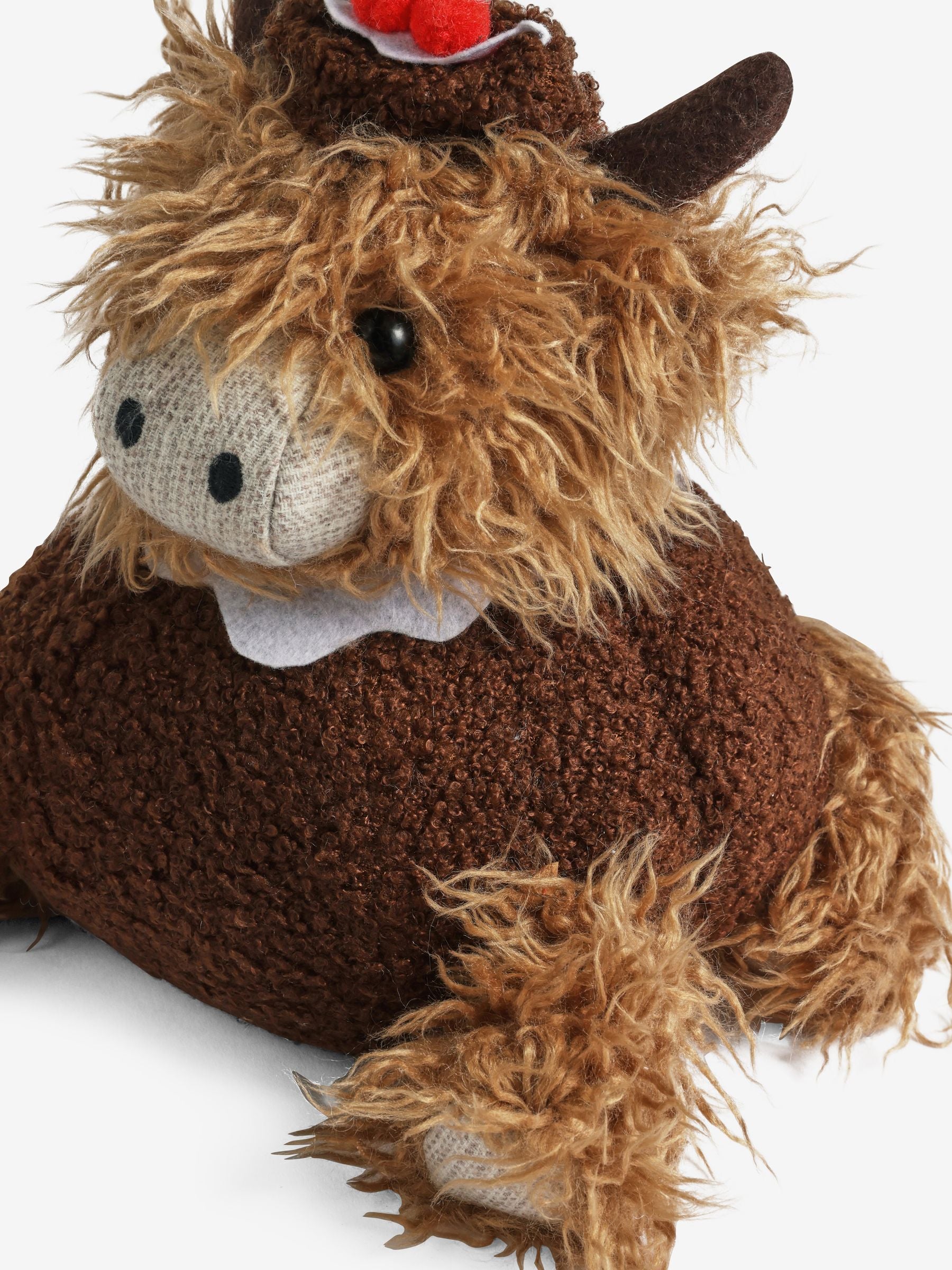 Brown Christmas Pudding Hamish The Highland Cow Doorstop
