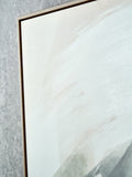 Pacific Lifestyle White Square Canvas Wall Art with Oak Effect Frame
