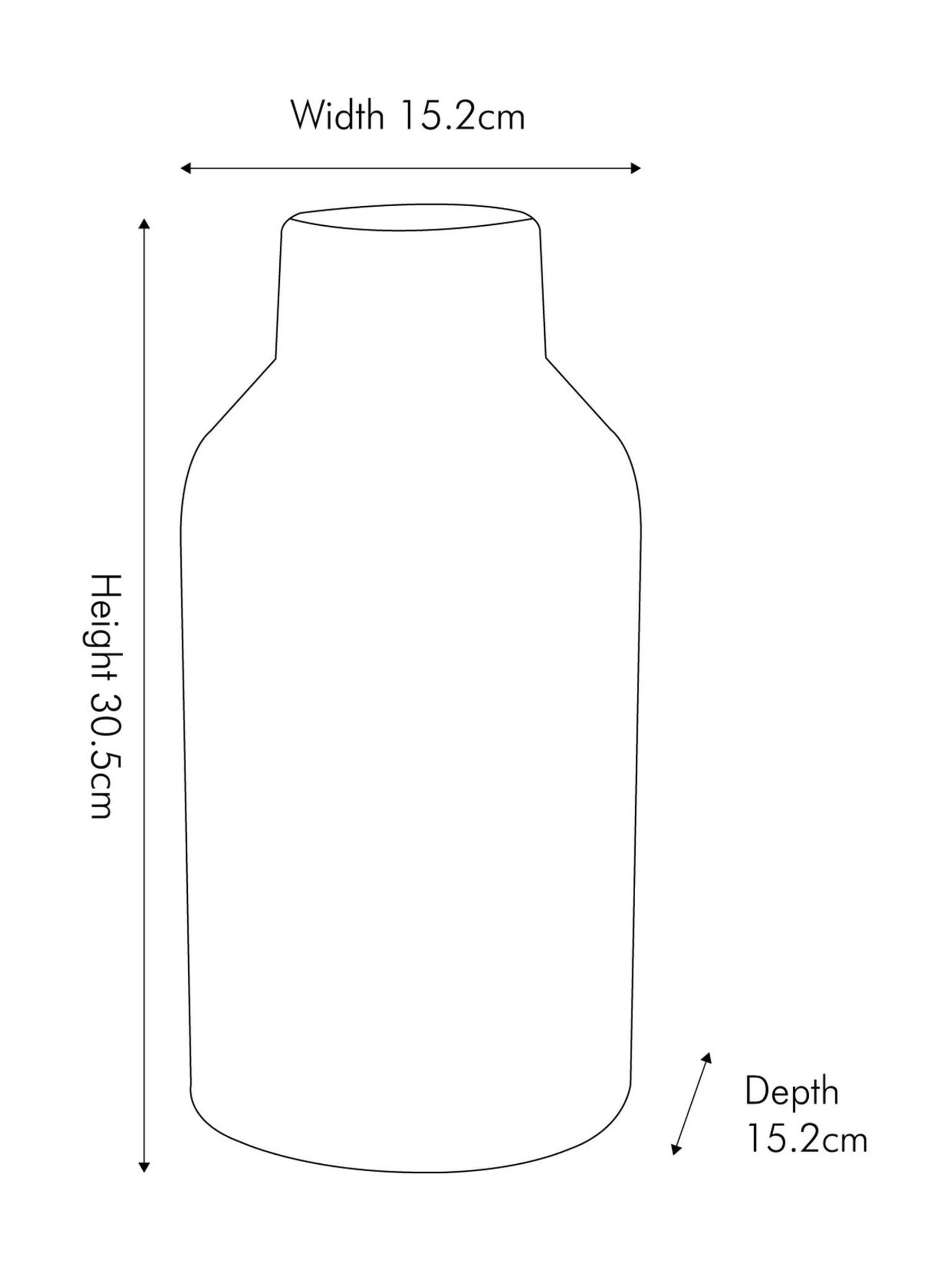 Pacific Lifestyle White Stoneware Dot Design Tall Vase