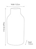 Pacific Lifestyle White Stoneware Dot Design Tall Vase