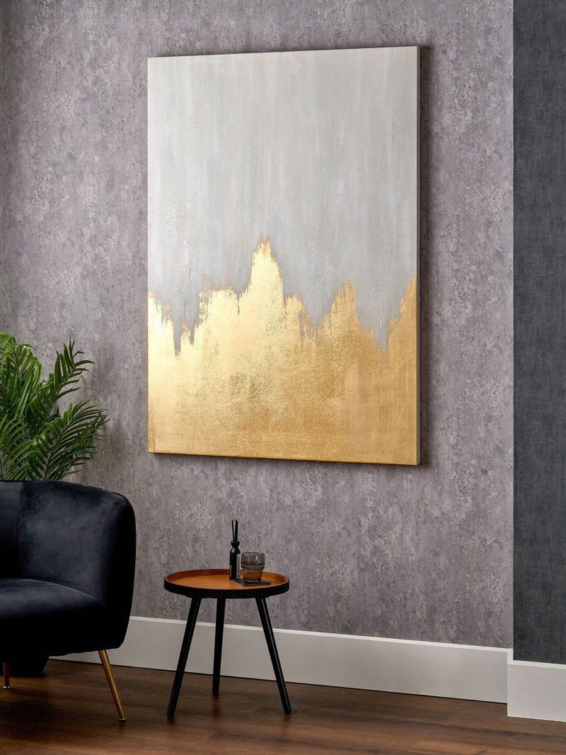 Pacific Lifestyle white abstract frameless canvas 140cm x 100cm, imported from the UK