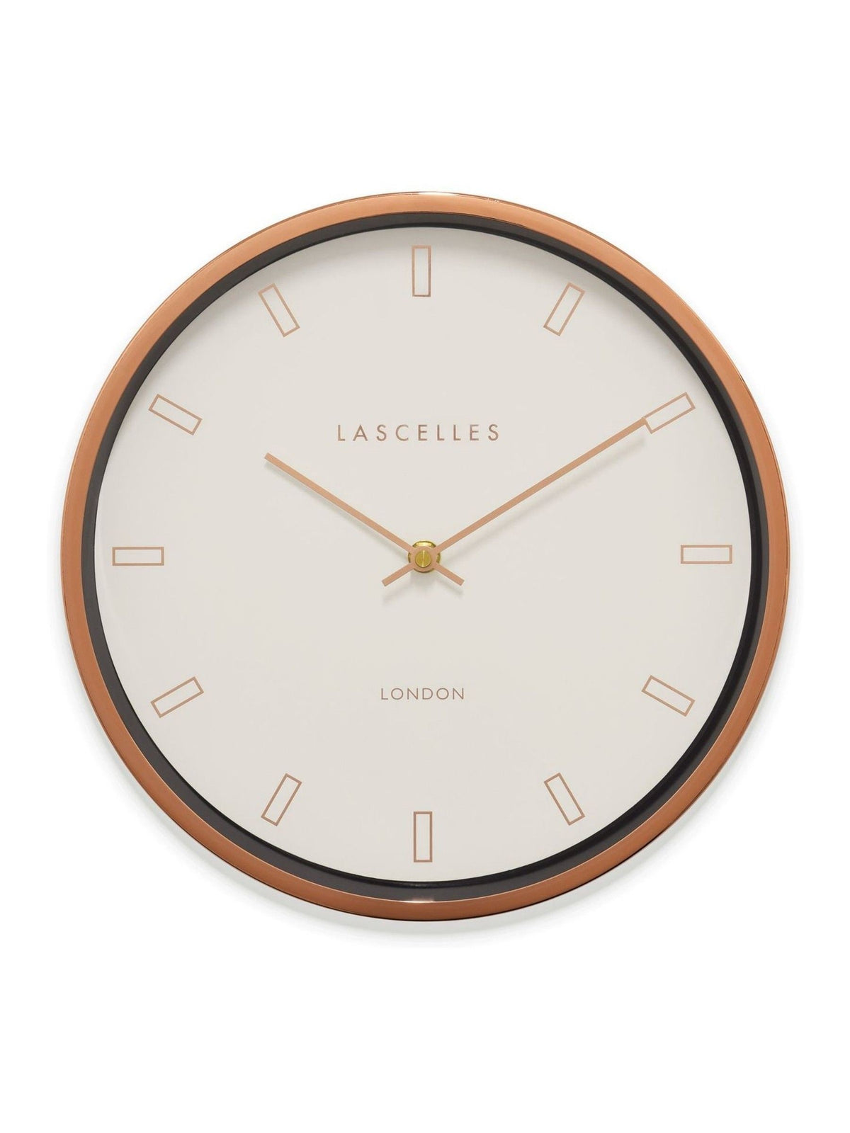 Brookpace Lascelles Rose Gold Firecrest wall clock - British product