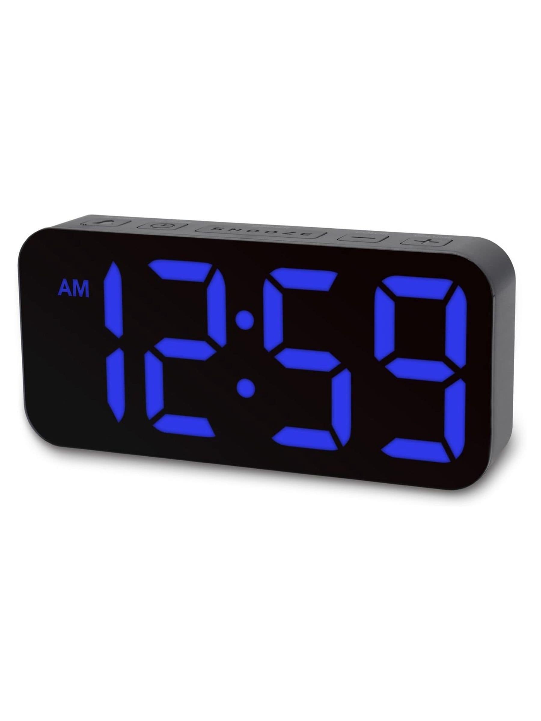 Acctim Clocks Black Ramone LED Colour Change Alarm Clock - British product