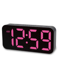 Acctim Clocks Black Ramone LED Colour Change Alarm Clock - British product