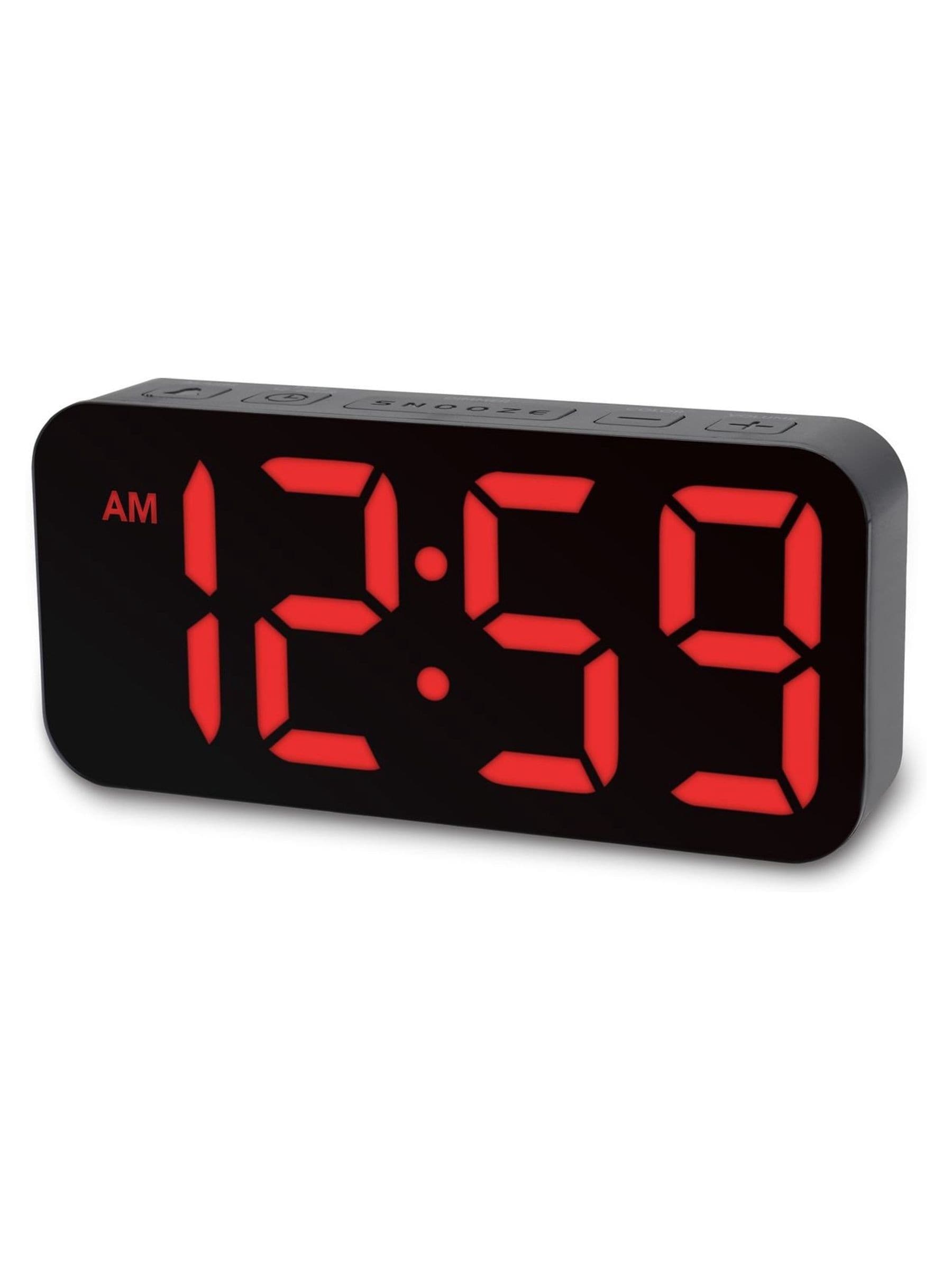 Acctim Clocks Black Ramone LED Colour Change Alarm Clock - British product