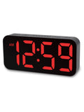 Acctim Clocks Black Ramone LED Colour Change Alarm Clock - British product