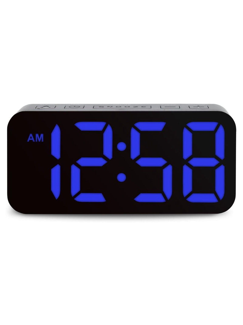 Acctim Clocks Black Ramone LED Colour Change Alarm Clock - British product
