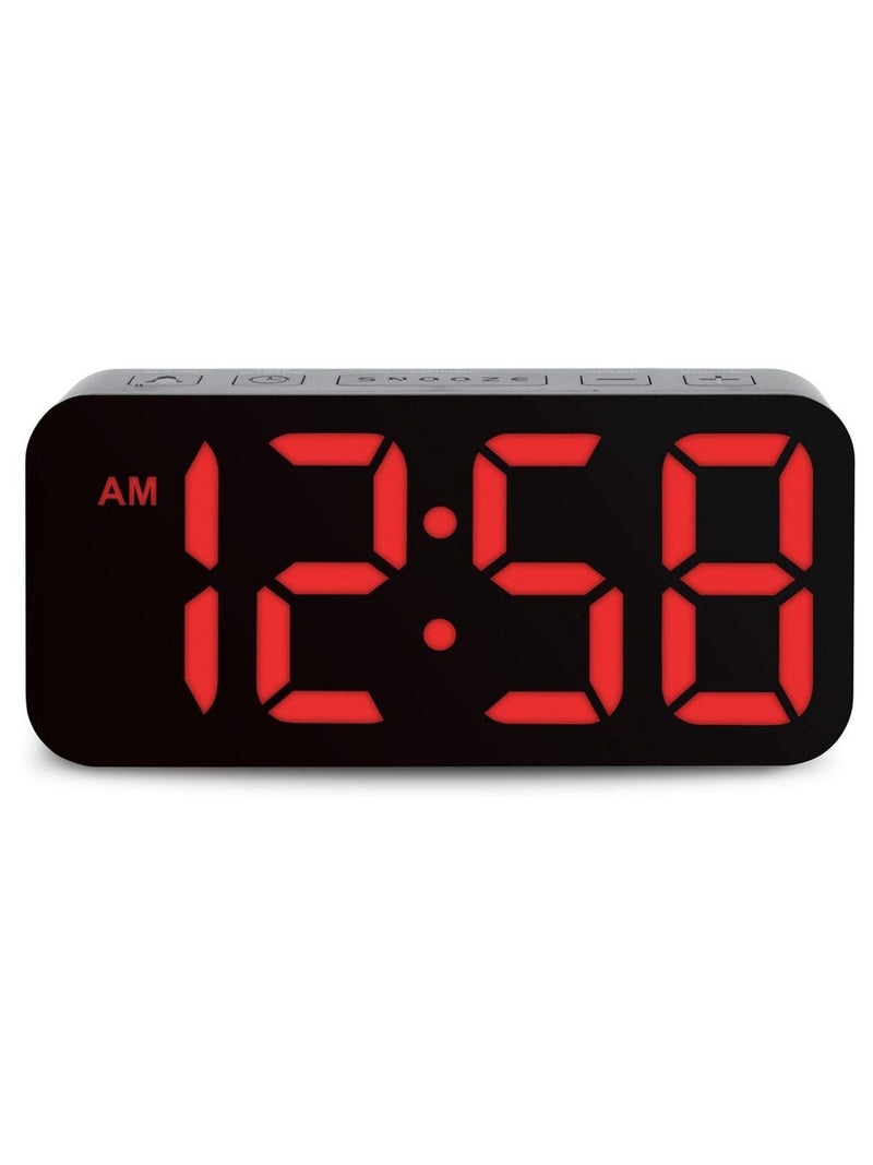 Acctim Clocks Black Ramone LED Colour Change Alarm Clock - British product