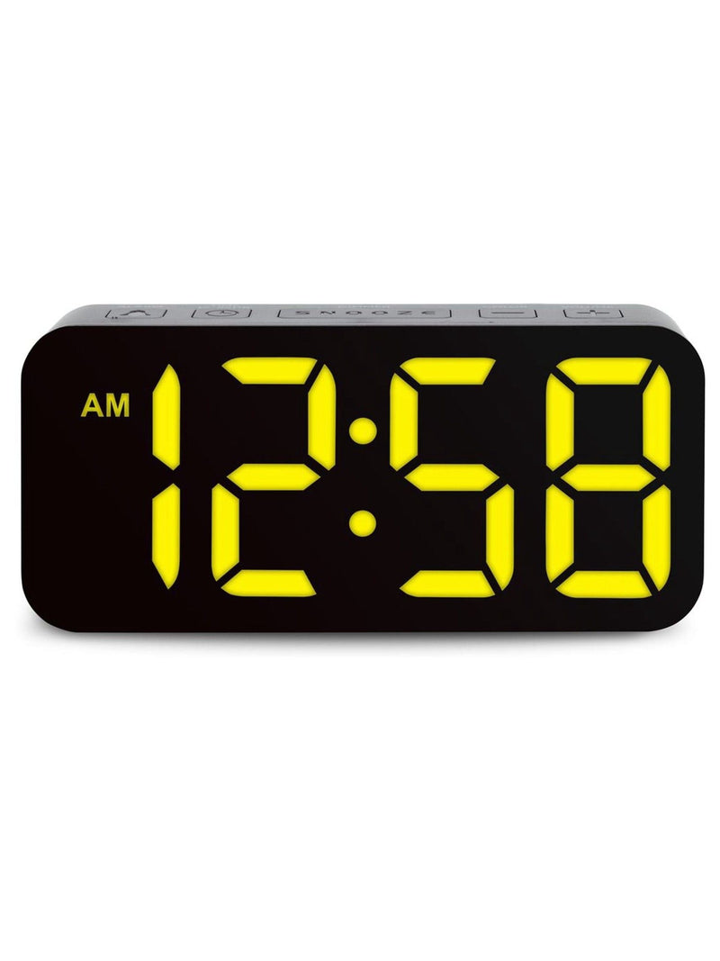 Acctim Clocks Black Ramone LED Colour Change Alarm Clock - British product