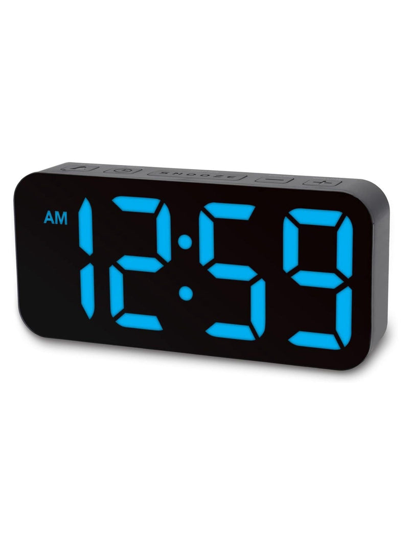 Acctim Clocks Black Ramone LED Colour Change Alarm Clock - British product