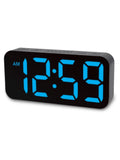 Acctim Clocks Black Ramone LED Colour Change Alarm Clock - British product
