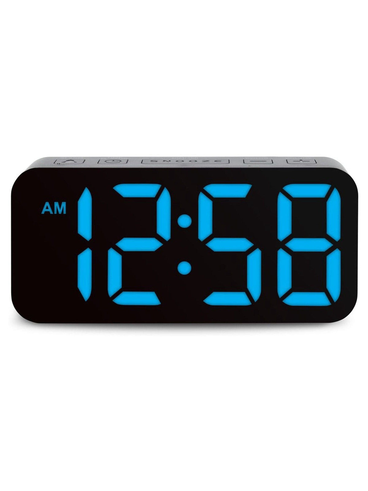 Acctim Clocks Black Ramone LED Colour Change Alarm Clock - British product
