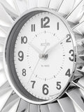 Acctim Clocks Silver Stella Starburst Wall Clock - British product