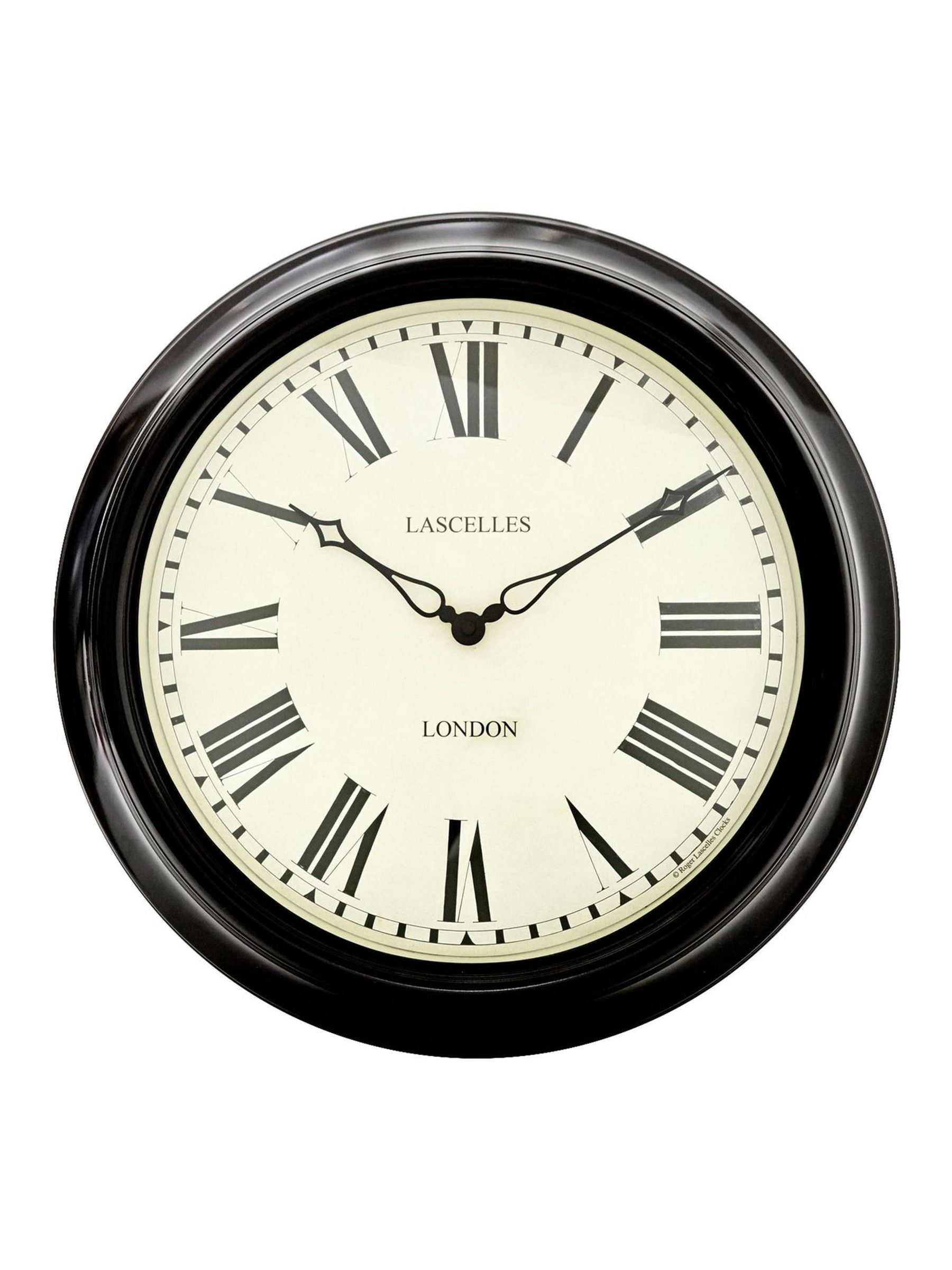 Brookpace Lascelles Black Station Clock - British product