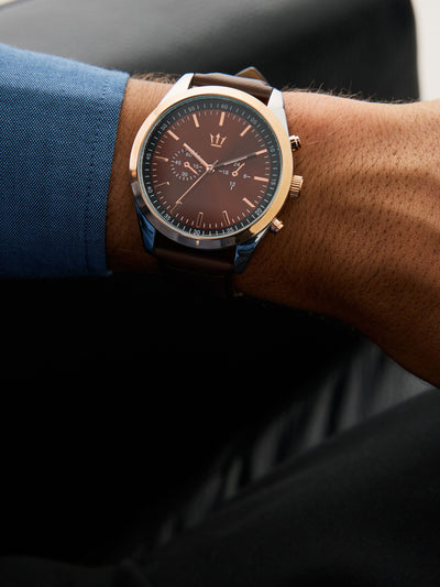 Brown/Bronze Classic Strap Watch