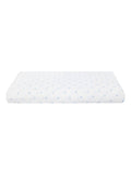The White Company Blue 100% Cotton Cloud Star Double Fitted Sheet