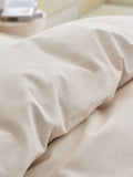 Ivory supersoft duvet cover and pillowcase set, UK version