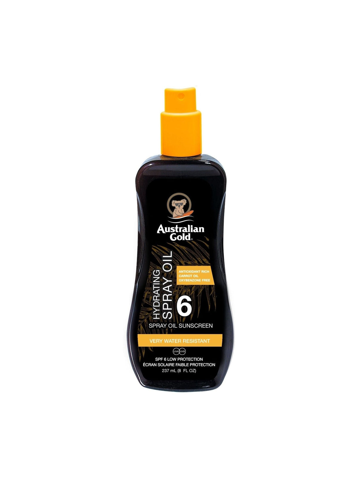Australian Gold SPF 6 Hydrating Spray Oil Carrot Oils 237ml - British product