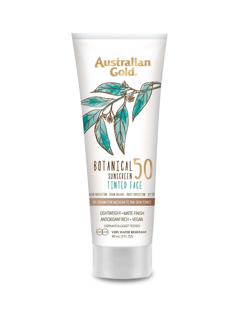 Australian Gold SPF50 tinted face lotion medium to tan - British product