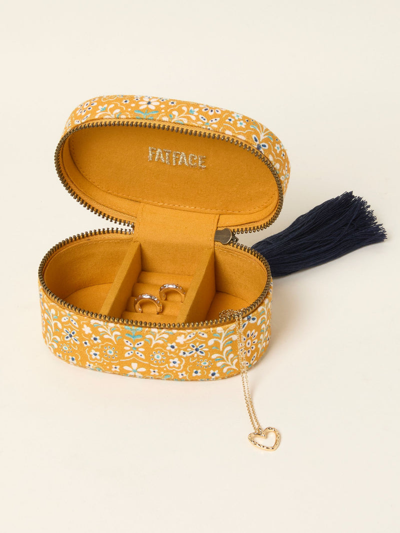Alphabet Floral Travel Jewellery Box for Multiple Pieces