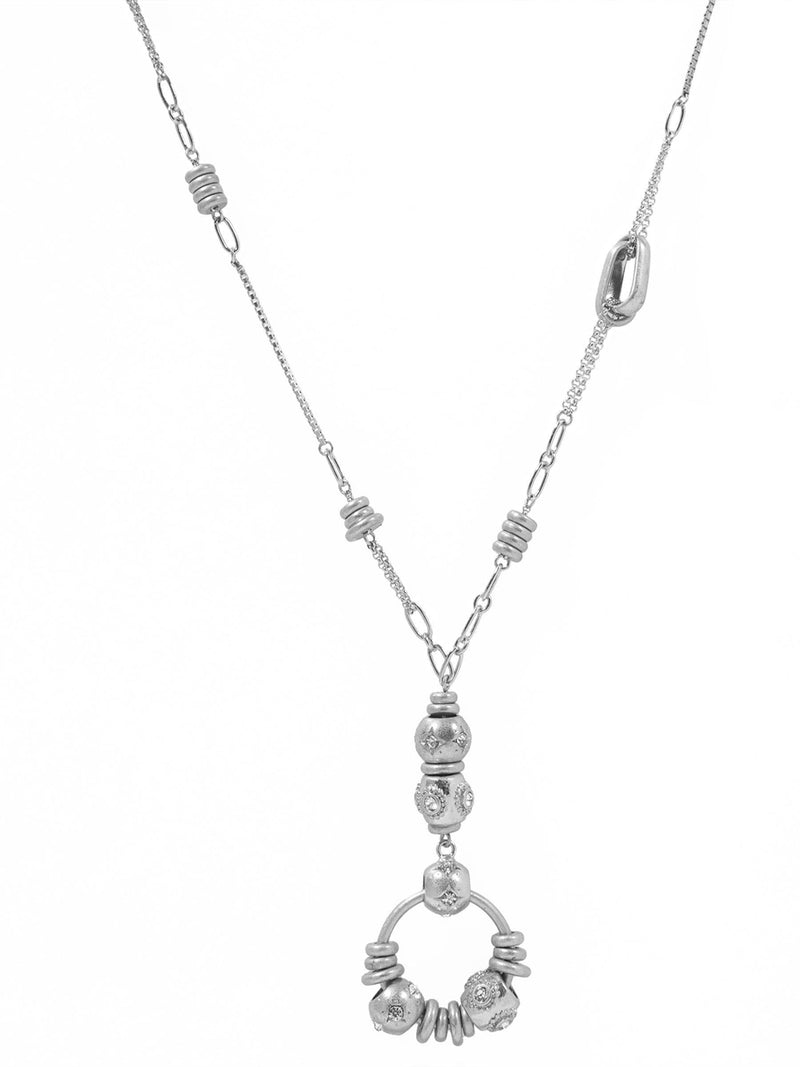 Bibi Bijoux vintage charm long pendant necklace 91cm - British product