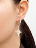 Bibi Bijoux Gothic Revival Star earrings 4cm length - British product