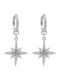 Bibi Bijoux Gothic Revival Star earrings 4cm length - British product