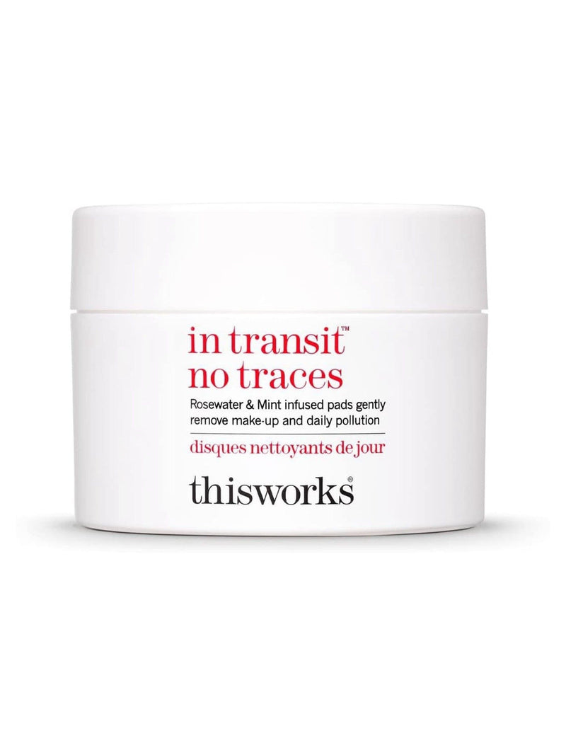 This Works In Transit No Traces Cleanser face wipes (British brand)