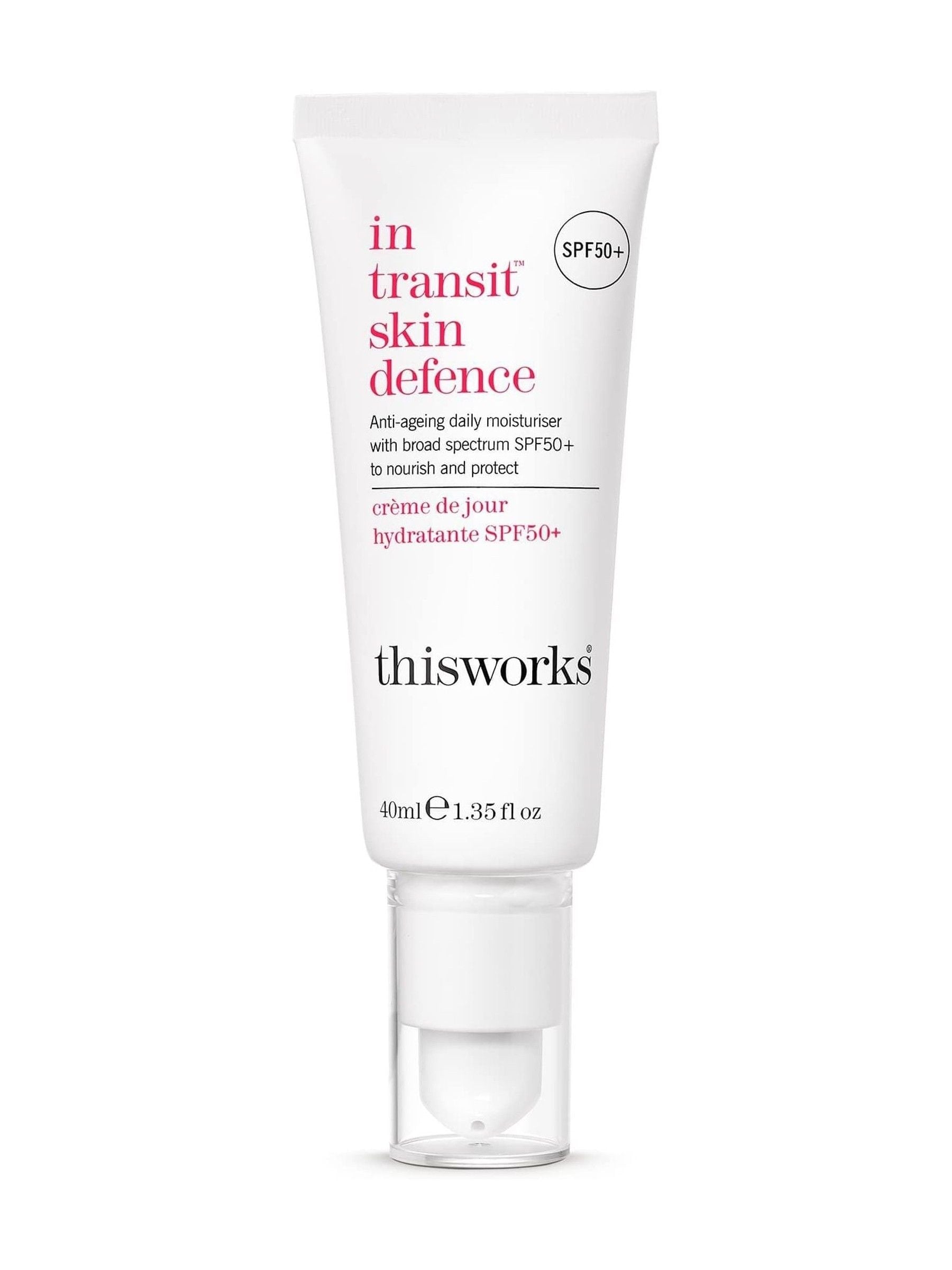 This Works In Transit Skin Defence Moisturiser 40ml (British brand)