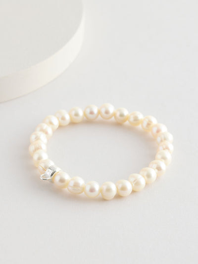 Thomas Sabo Charm Club Rose Quartz Oval Pearl Bead Bracelet
