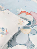 Blue Christmas Disney Lilo and Stitch duvet cover and pillowcase set - British product