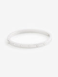 Kate Spade silver set in stone hinged bangle (British brand)