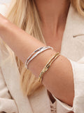 Jon Richard gold tone polished bangles 2 pack, UK version