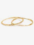 Jon Richard gold tone polished bangles 2 pack, UK version