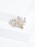 Jon Richard gold crystal floral pearl hair slide, UK version