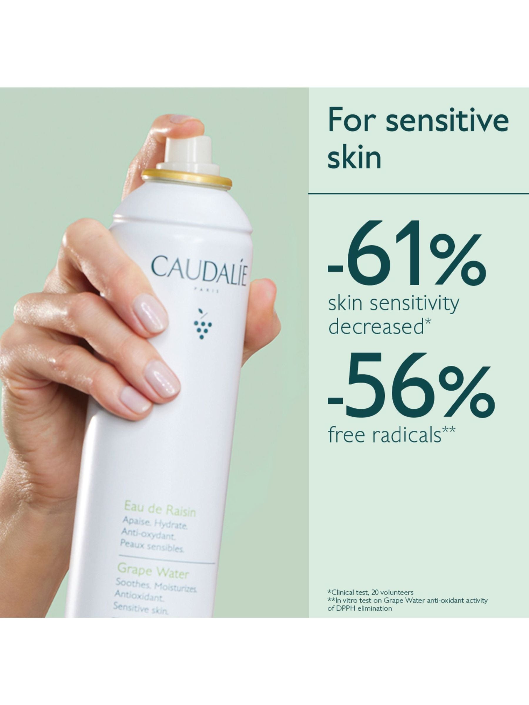 Caudalie Grape Water facial mist 75ml - British product