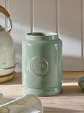Sage Green Country Badge Utensil Pot