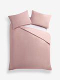 Blush pink duvet cover and pillowcase set - British product